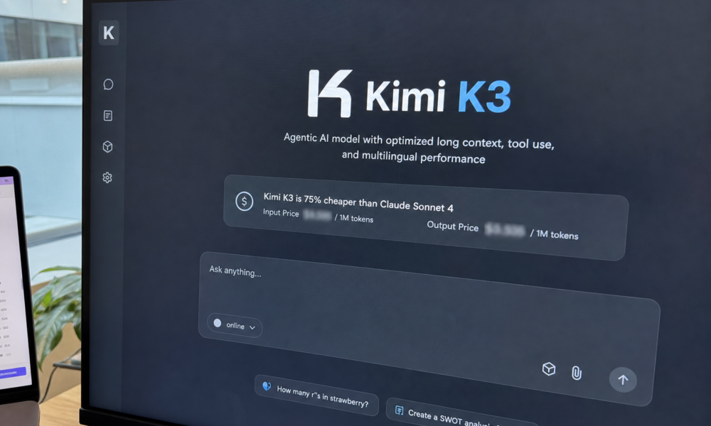 Kinesisk AI slår alle unntatt ChatGPT og Claude: Kimi K3 er ute nå og koster halvparten av rivalen
