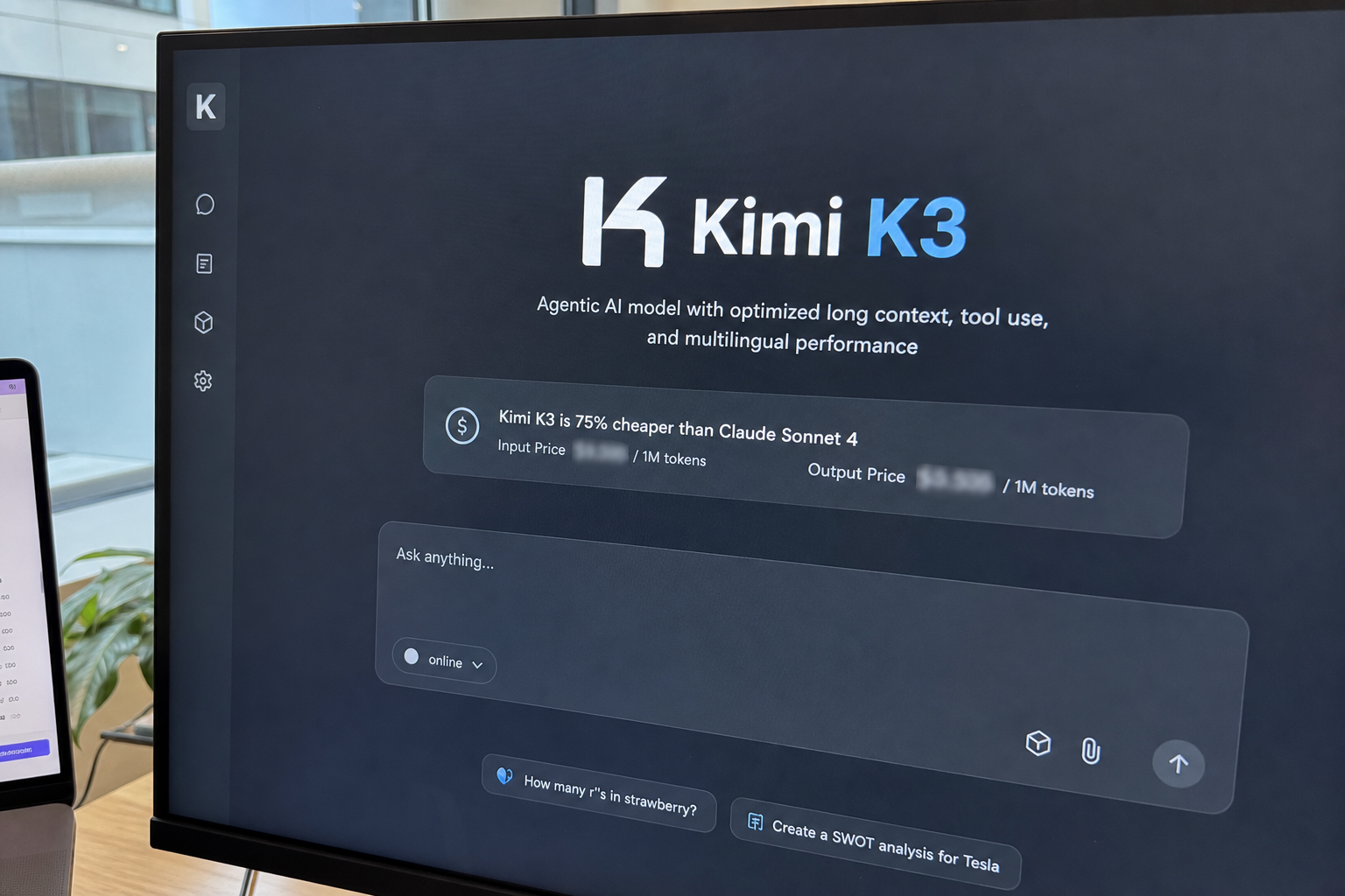 Kinesisk AI slår alle unntatt ChatGPT og Claude: Kimi K3 er ute nå og koster halvparten av rivalen