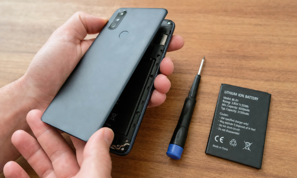 EU-regel fra februar 2027: Du får rett til å bytte telefonbatteriet selv