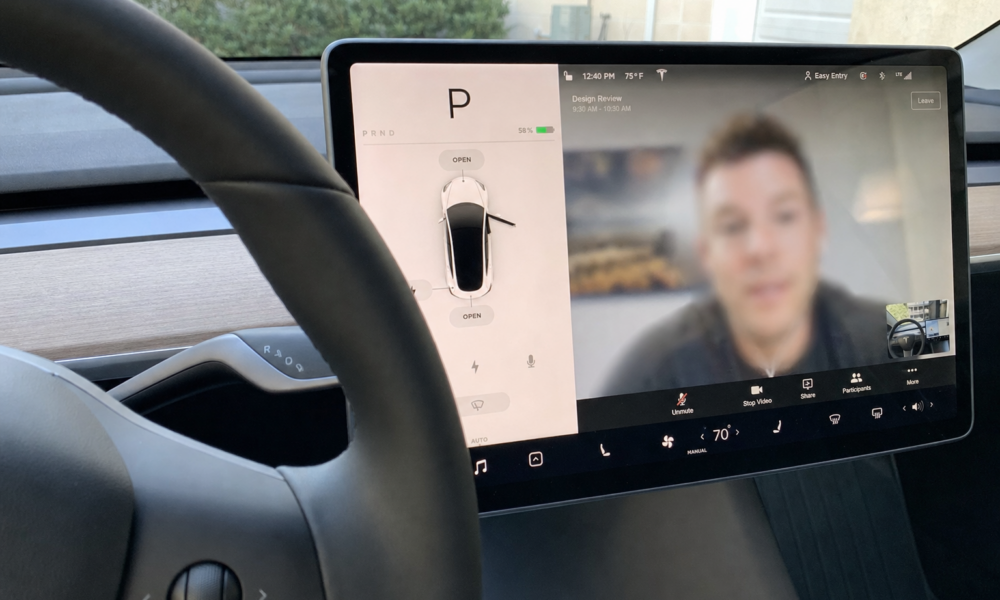 Tesla-oppdatering gjør bilen om til et stille møterom: Sjefen din vil elske det