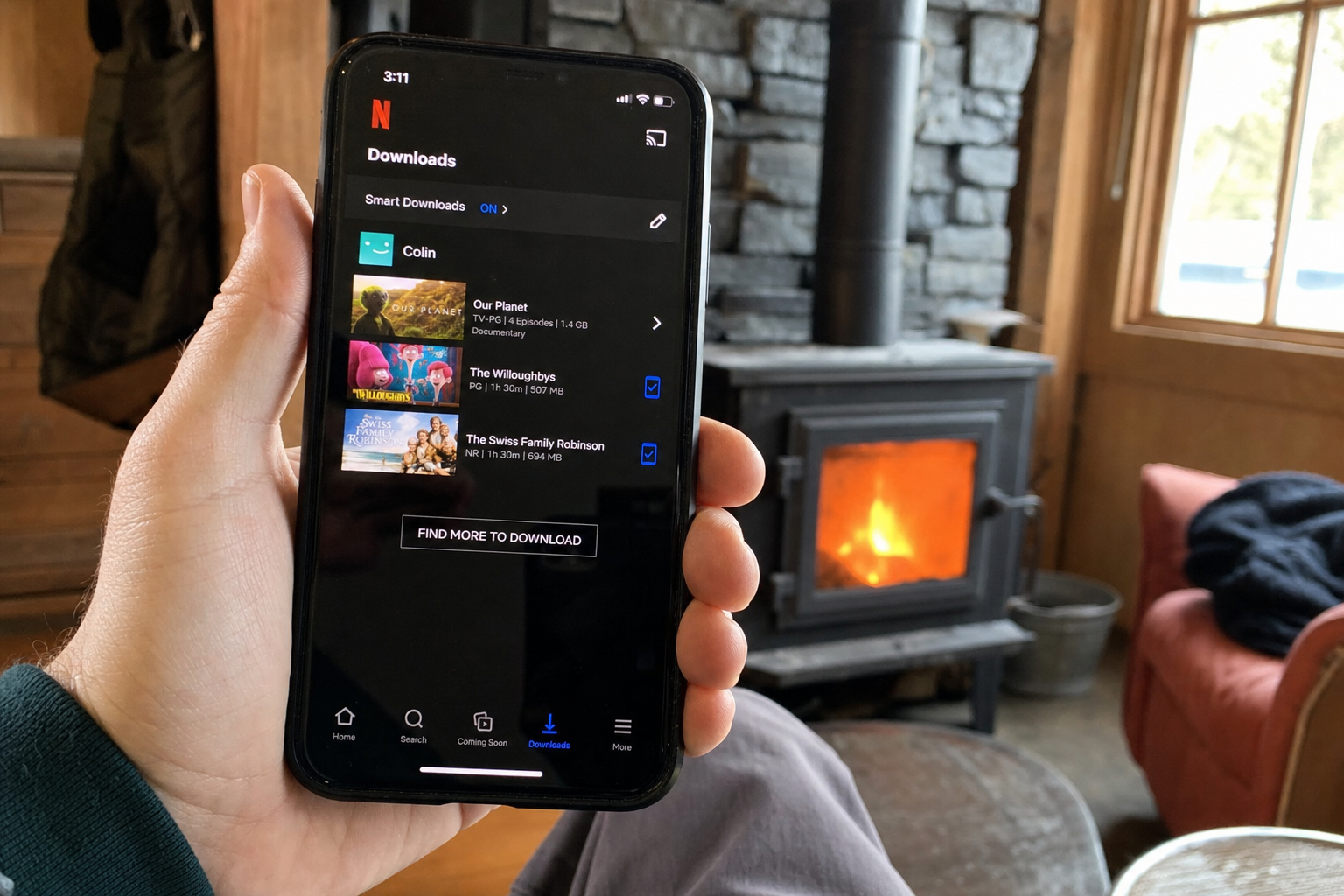 Ingen wifi på hytta: Slik laster du ned Netflix og Spotify på forhånd