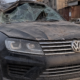Parkert noen meter fra et ballistisk missil: VW Touareg startet selv og kjørte vekk