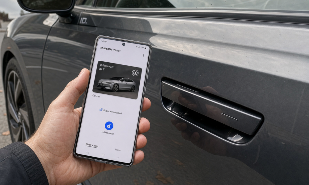 Nyhet for VW-eiere: Samsung Wallet fungerer nå som bilnøkkel til Volkswagen