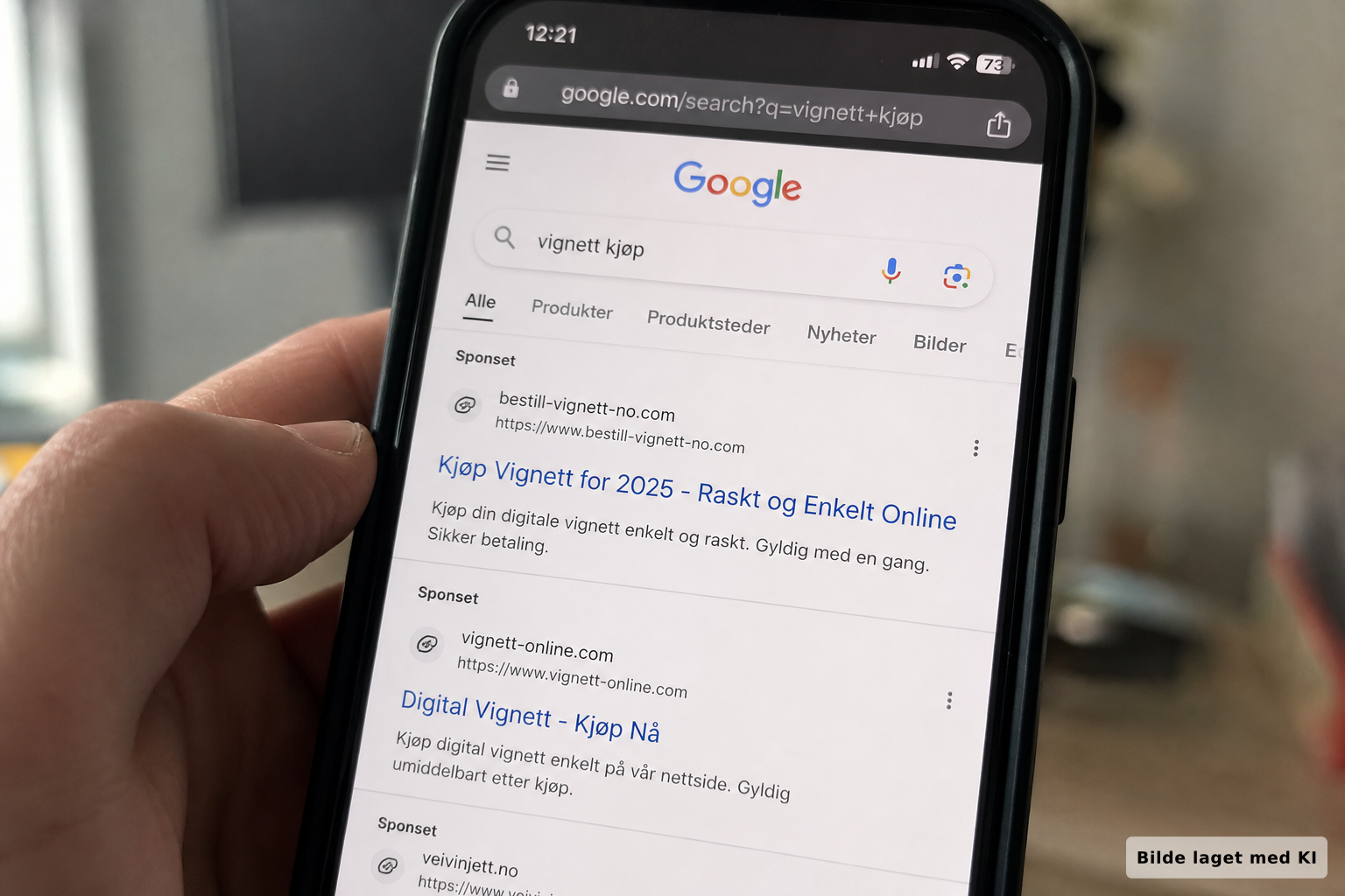 Skal du kjøpe vignett før ferien: Falske svindelsider troner øverst i Google-søket