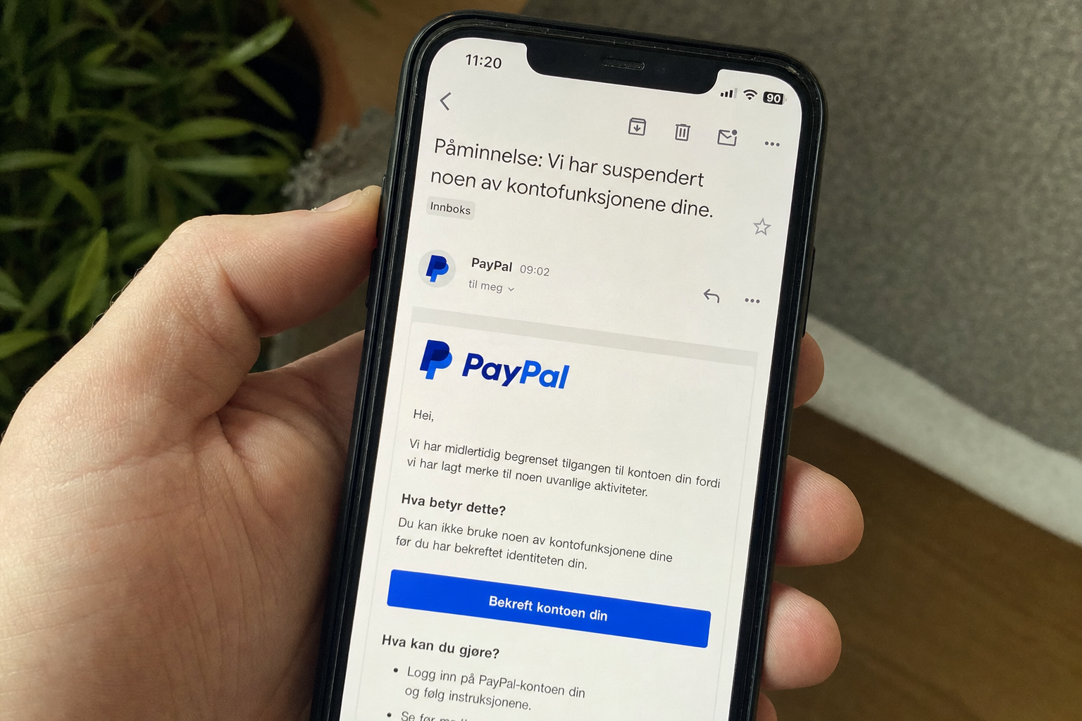 Advarsel til alle PayPal-brukere: Denne e-posten vil presse deg med en kort frist, slett den umiddelbart