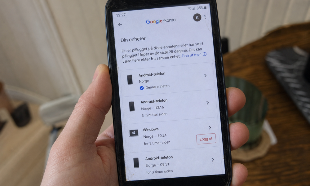 Google-kontoen din er trolig pålogget enheter du solgte eller kastet: Slik fjerner du dem på ett minutt