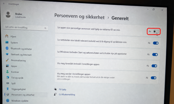 Fem skjulte personvern-brytere i Windows 11: Slik stopper du datastrømmen til Microsoft