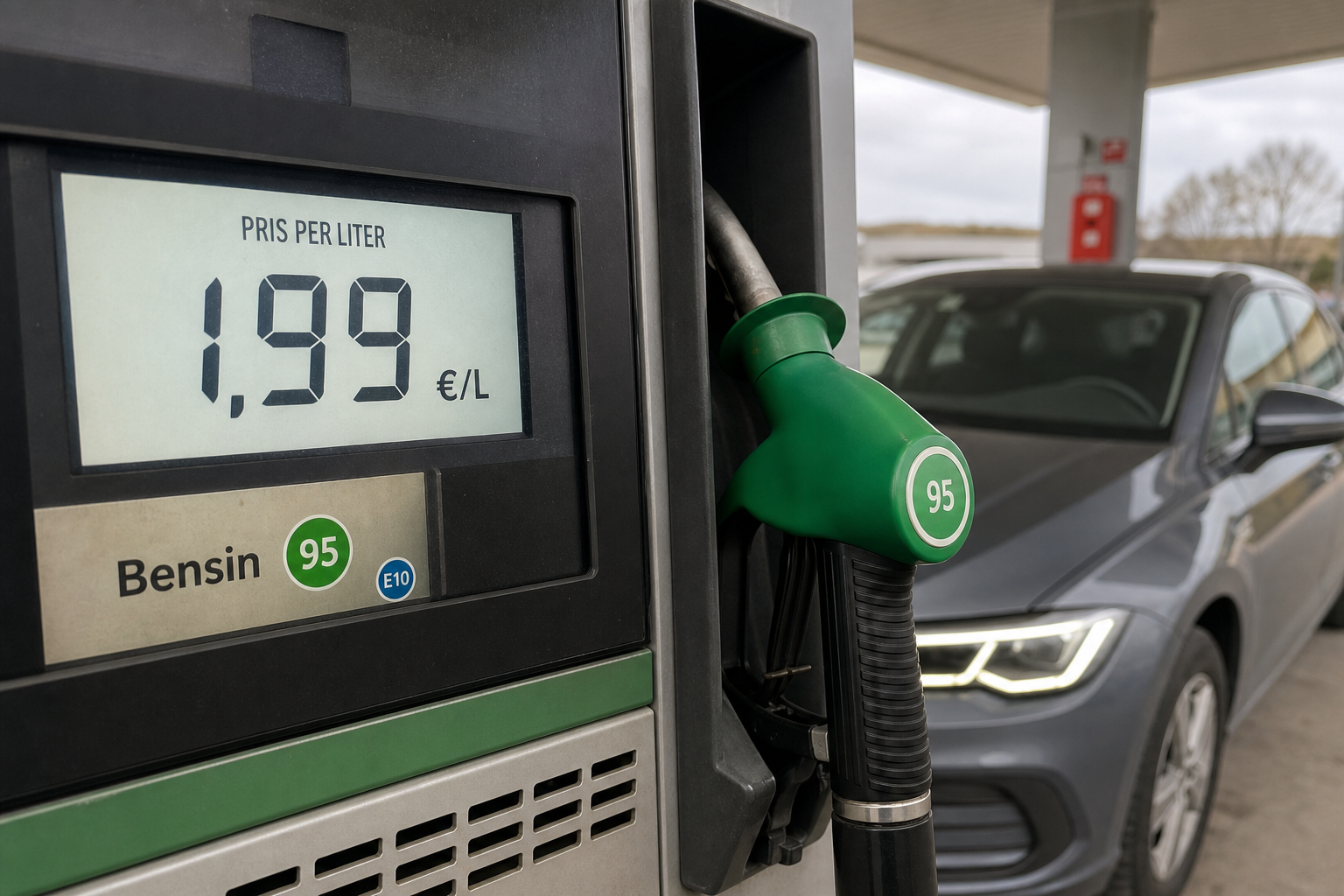 Historisk lavvann i Rhinen: Her er bensinen ni cent dyrere per liter i Tyskland