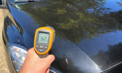Bilfargen i sommervarmen: Panseret kan bli 62 grader, men innvendig er forskjellen mindre