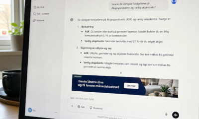 Fra i dag: ChatGPT viser reklame til gratisbrukere i Norge