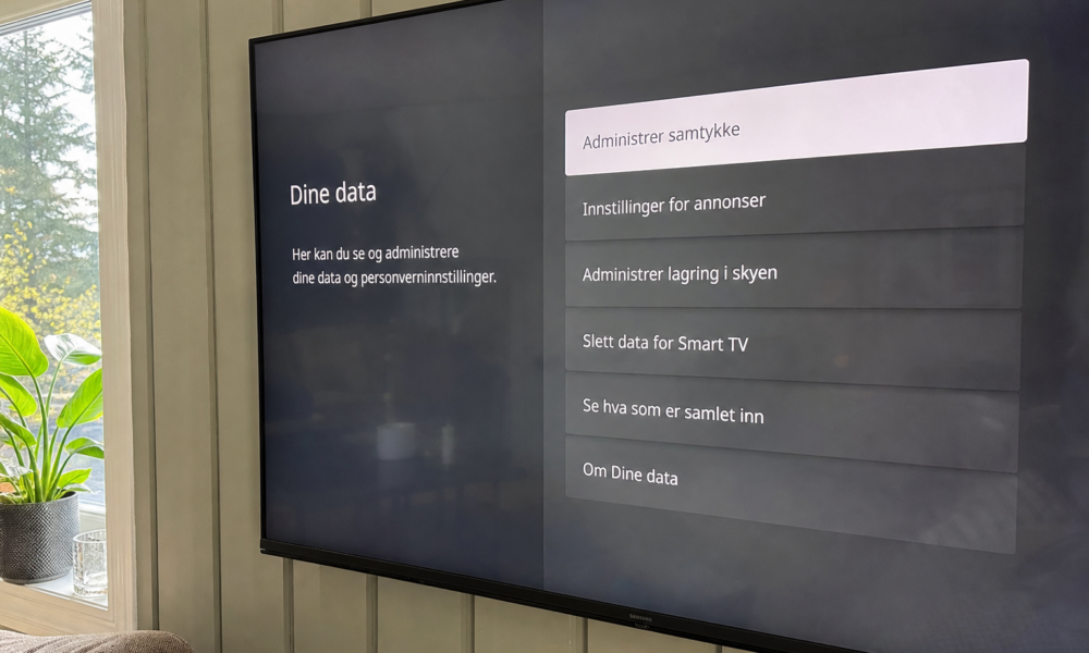 Fra 12. september får du rett til alle dataene smart-TVen og varmepumpen samler om deg