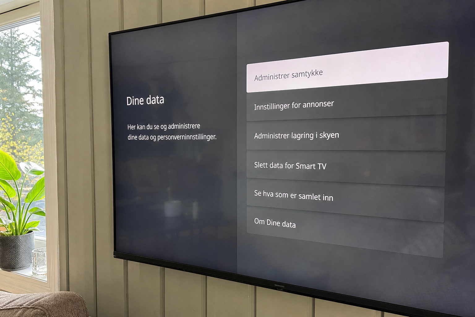 Fra 12. september får du rett til alle dataene smart-TVen og varmepumpen samler om deg