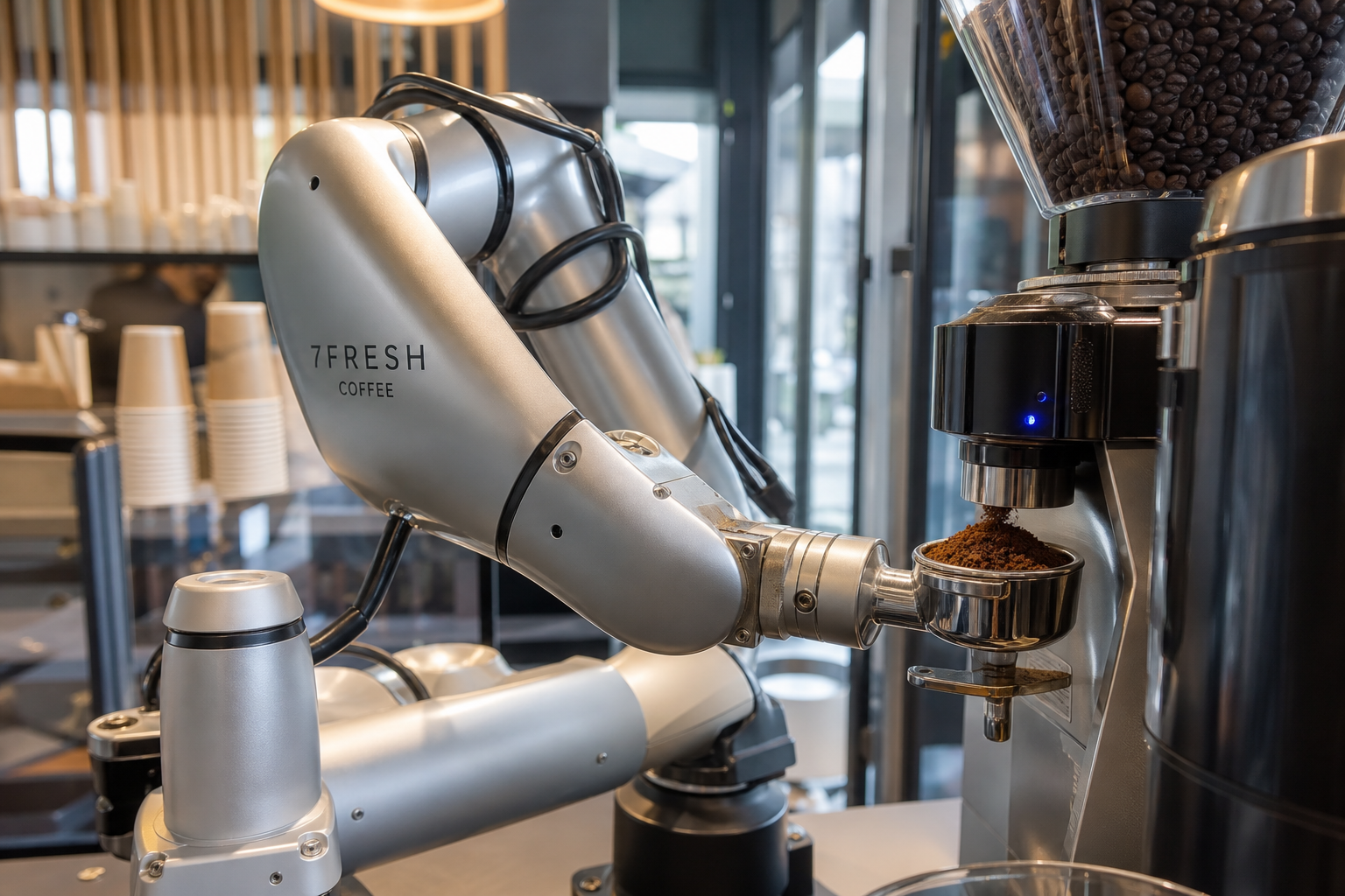 Robot driver kaféen alene i Beijing og satte verdensrekord: 202 kaffe på én time