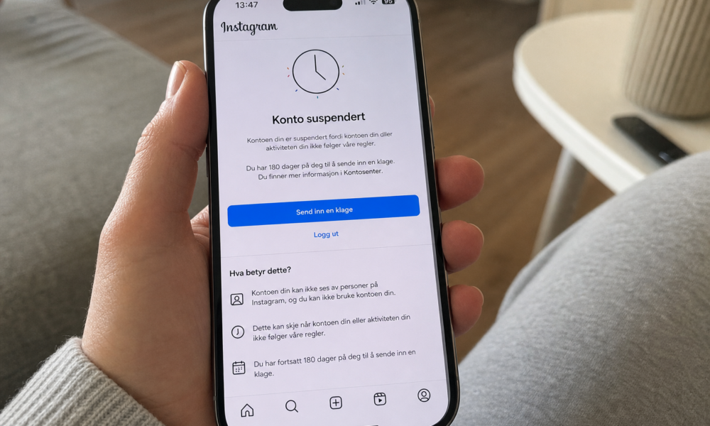 Ny Instagram-svindel rammer norske brukere: Kriminelle suspenderer kontoen din og krever betaling
