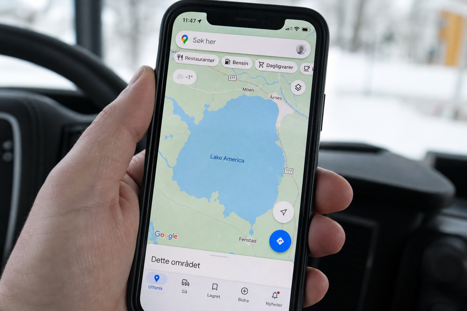 Google Maps fjernet Ontariosjøen i USA: Heter nå Lake America etter presidentordre