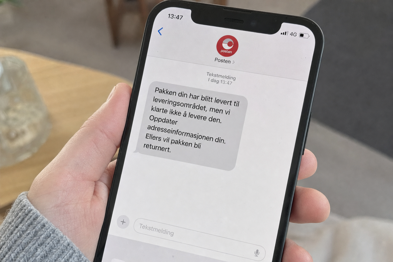 Fikk du SMS om at pakken ikke kunne leveres: Ett enkelt kjennetegn røper svindelen