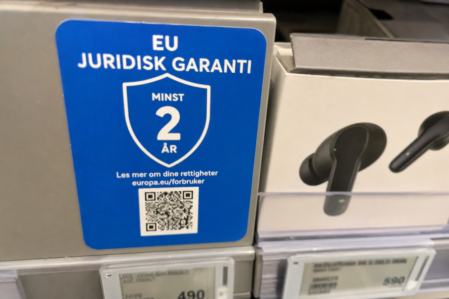 Ny EU-regel trådte i kraft søndag: Slik krever du gratis reparasjon med det nye garantimerket