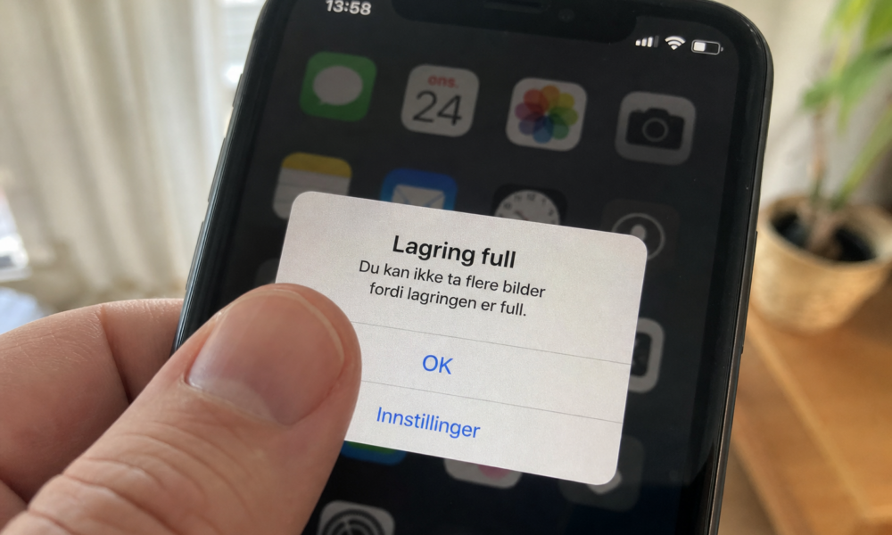Telefonen varsler at lagringen er full: To grep tømmer gigabytes du ikke visste du hadde - uten å betale