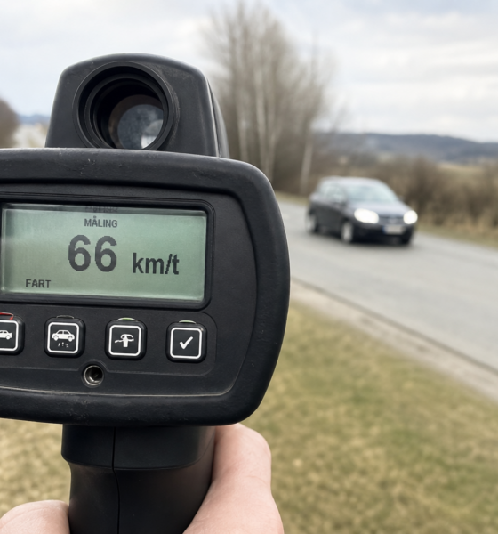 Bilist må betale bot på 280 euro fordi han kjørte 1 km/t for fort på veien dit og 2 km/t for fort på veien hjem