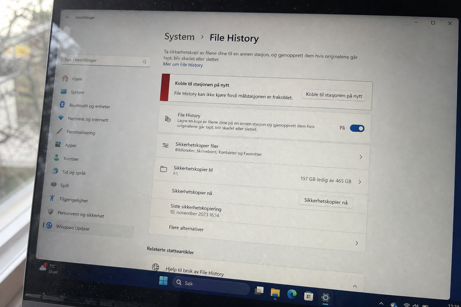 Filene dine er ikke sikret: Windows 11-oppdatering stoppet sikkerhetskopieringen uten å varsle deg