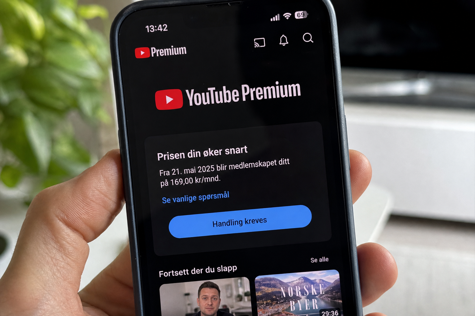 YouTube Premium stiger 14 prosent i EU: Ignorerer du fristen 10. oktober, ryker abonnementet