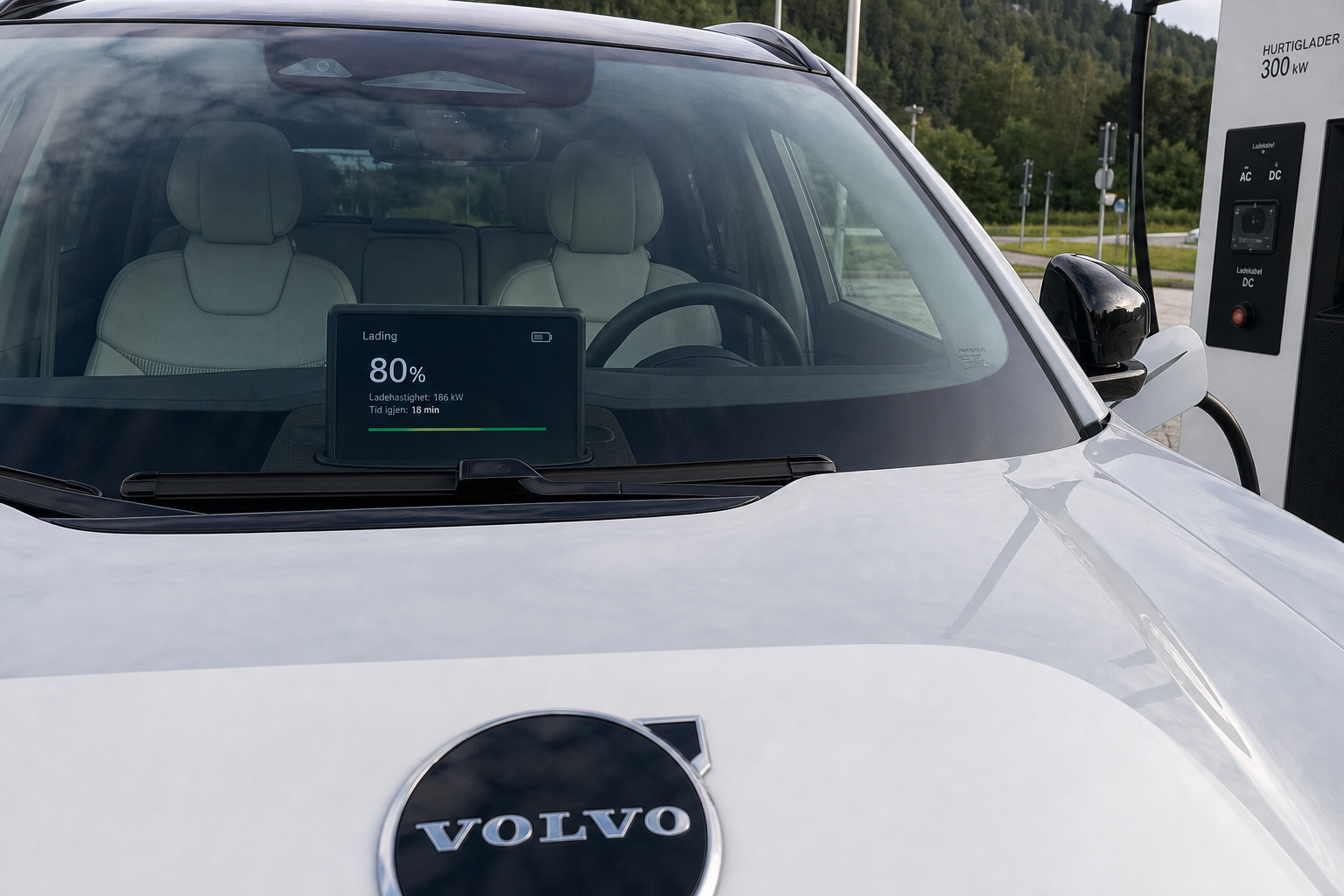 Volvo EX60 blir ladesjampion i Paris: 10 til 80 prosent på 19 minutter