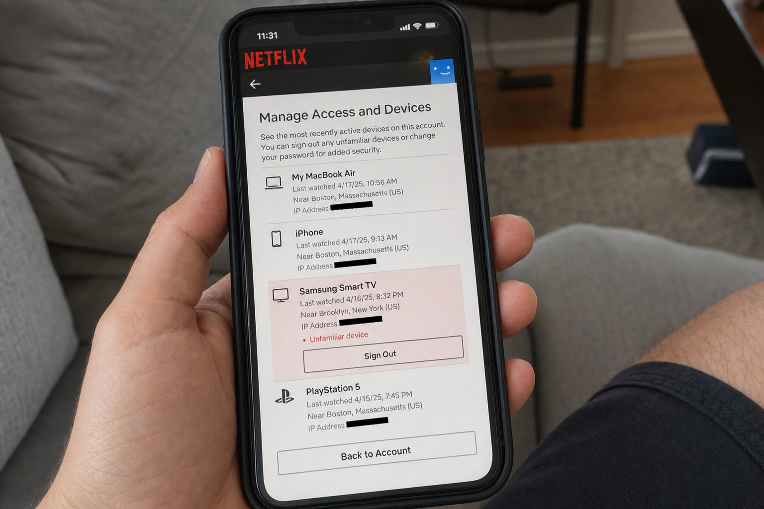 Noen bruker kanskje Netflix- eller Spotify-abonnementet ditt gratis: Slik ser du hvem og kaster dem ut på to minutter