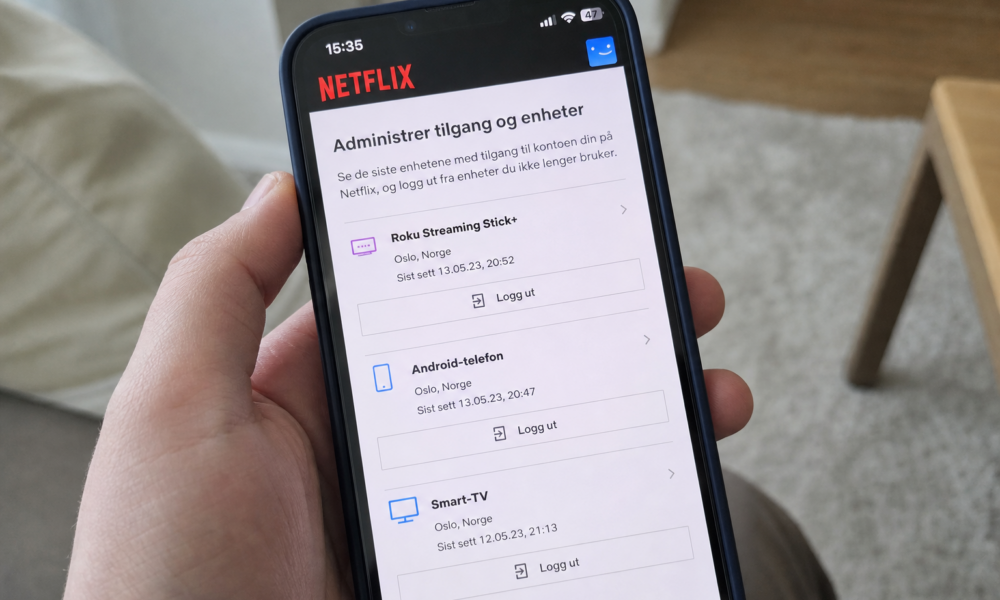 Netflix-kontoen din kan ha ukjente brukere akkurat nå: To trykk viser alle aktive pålogginger og kaster dem ut