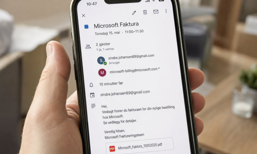 Avtalen du aldri sa ja til dukker opp i kalenderen: Nytt nettfiske sniker seg forbi spamfilteret