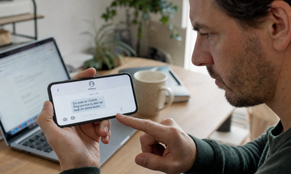 Banken sender SMS-kode: Tre tegn avslører om det er ekte eller et svindelforsøk