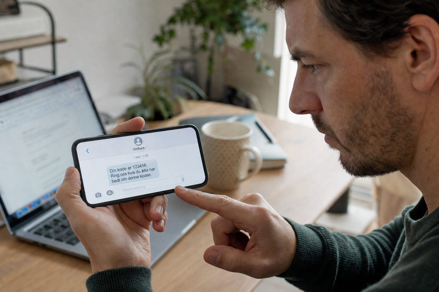 Banken sender SMS-kode: Tre tegn avslører om det er ekte eller et svindelforsøk