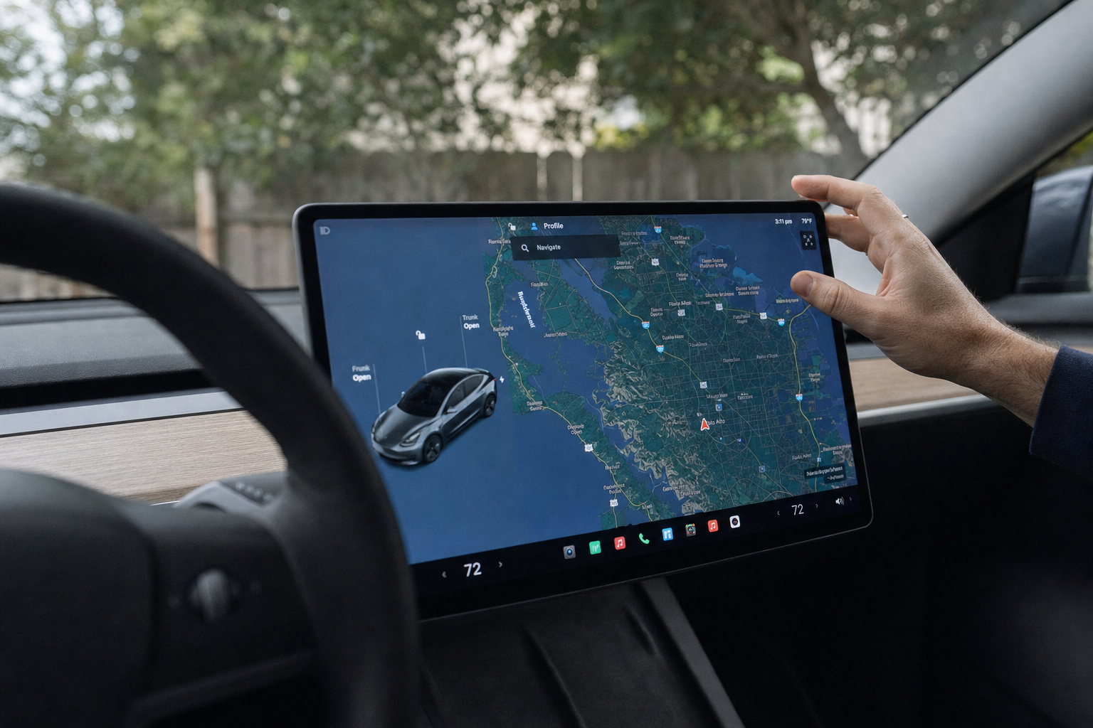 Model 3 får 16-tommers skjerm og mørkere interiør: Dette endrer Tesla fra oktober