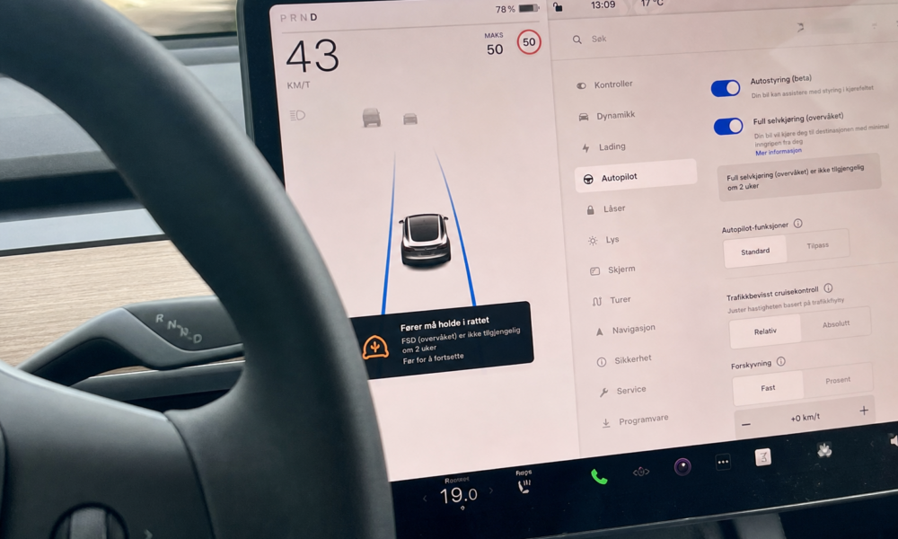 Du har betalt for Teslas selvkjøring: Men bare 9 av 27 EU-land har sagt ja