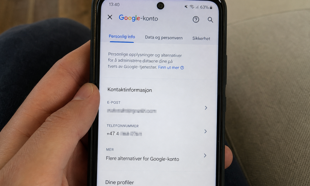 Google har stille koblet jobbkontoen og privatkontoen din via telefonnummeret: Slik fjerner du koblingen nå