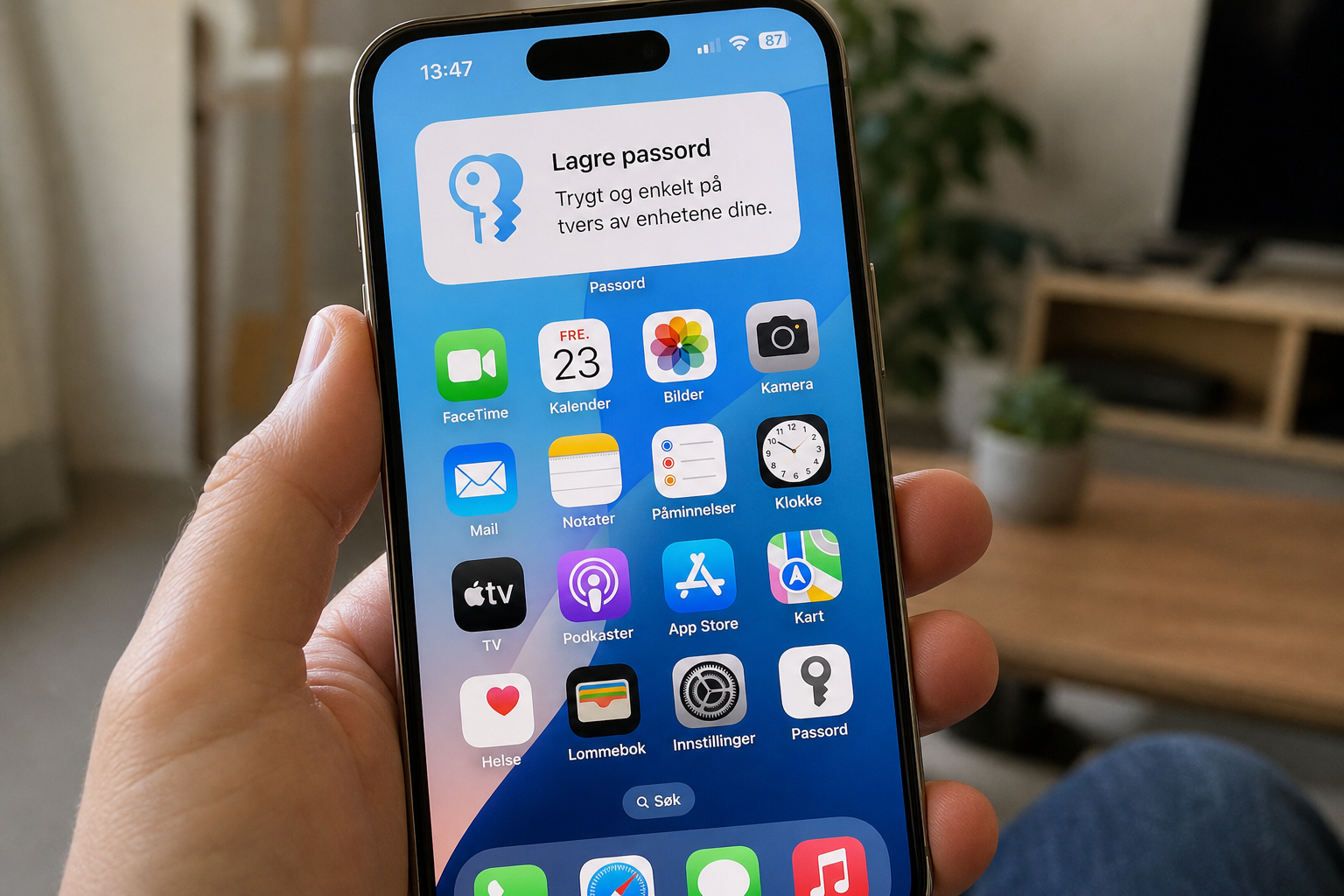 Telefonen din har en gratis passordbehandler du aldri bruker: Slik aktiverer du den