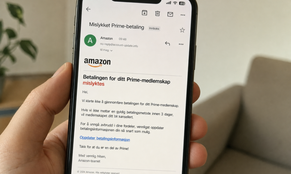 Falsk Amazon-epost herjer nå: Reagerer du feil, mister du bankkontoen