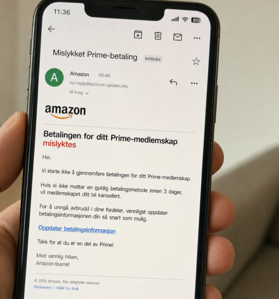 Falsk Amazon-epost herjer nå: Reagerer du feil, mister du bankkontoen